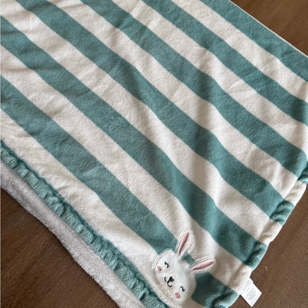 Carter's Soft White baby Blanket